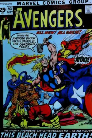 Couverture de AVENGERS (1963) #93 - par Neal Adams - lecubeacomics.com