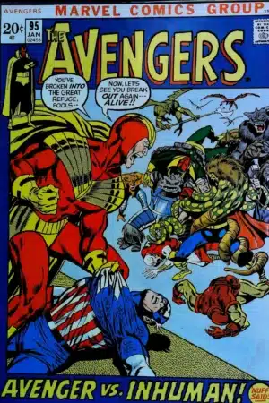 Couverture de AVENGERS (1963) #95 - par Neal Adams - lecubeacomics.com