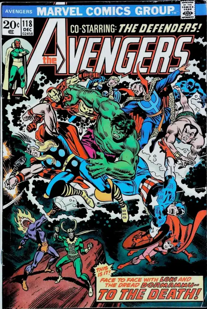 Avengers #118, vue de l'exemplaire