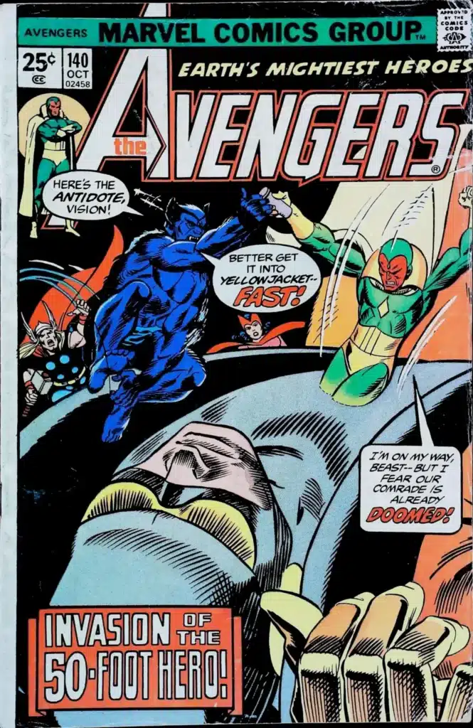 Avengers #140, vue de l'exemplaire