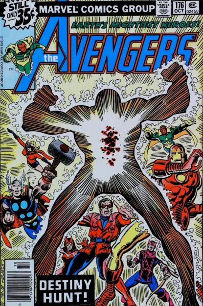 AVENGERS (1963) #176 - Marvel - lecubeacomics.com Couverture de AVENGERS (1963) #176 - par John Romita Jr. - lecubeacomics.com