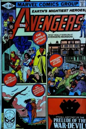 Couverture de AVENGERS (1963) #197 - par Bob McLeod - lecubeacomics.com
