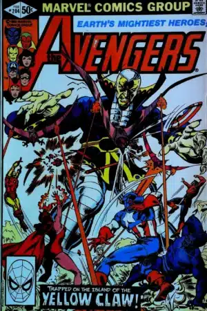 Couverture de AVENGERS (1963) #204 - par Bob Budiansky - lecubeacomics.com