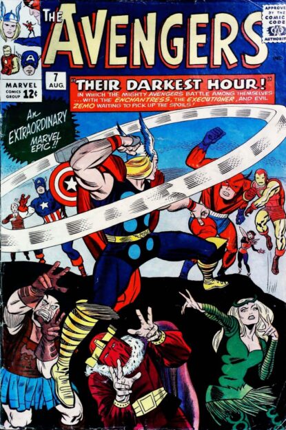 Couverture de AVENGERS (1963) #7 - par Don Heck - lecubeacomics.com
