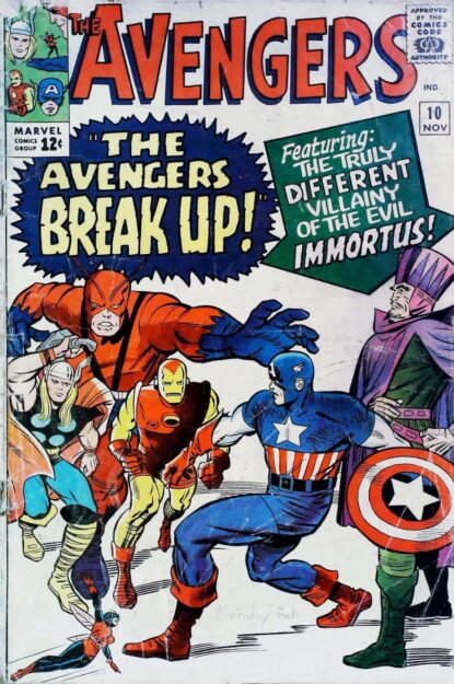 Couverture de AVENGERS (1963) #10 - par Dick Ayers - lecubeacomics.com