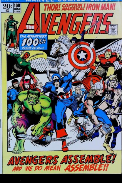 Couverture de AVENGERS (1963) #100 - par Barry Windsor-Smith - lecubeacomics.com