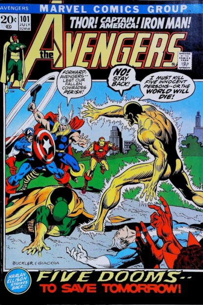 Couverture de AVENGERS (1963) #101 - par Rich Buckler - lecubeacomics.com