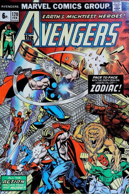 Couverture de AVENGERS (1963) #120 - par Jim Starlin - lecubeacomics.com