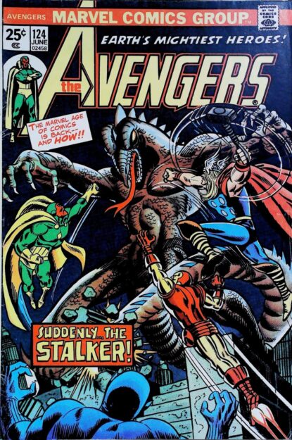 Couverture de AVENGERS (1963) #124 - par John Romita Sr - lecubeacomics.com