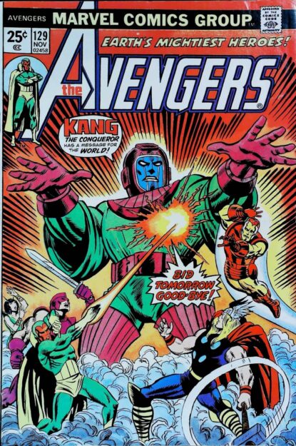 Couverture de AVENGERS (1963) #129 - par Ron Wilson - lecubeacomics.com