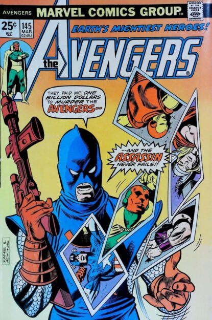 Couverture de AVENGERS (1963) #145 - par Dan Adkins - lecubeacomics.com