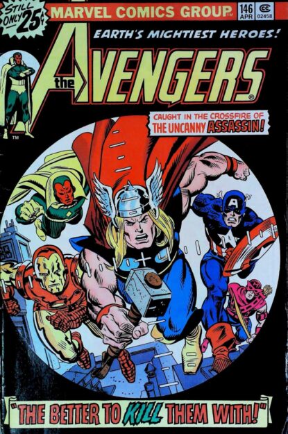 Couverture de AVENGERS (1963) #146 - par Gil Kane - lecubeacomics.com