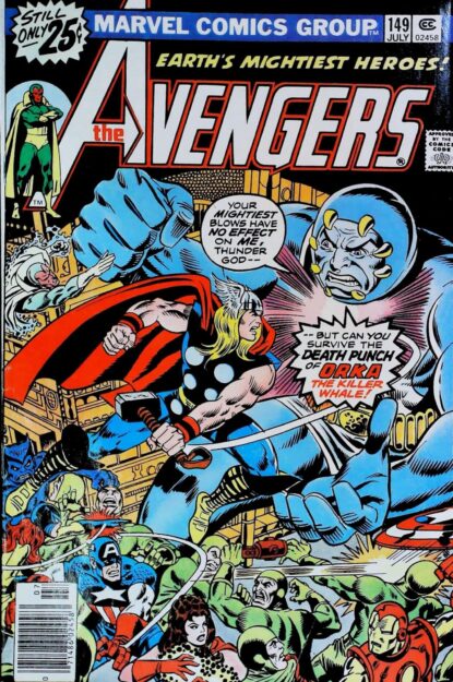 Couverture de AVENGERS (1963) #149 - par Ron Wilson - lecubeacomics.com