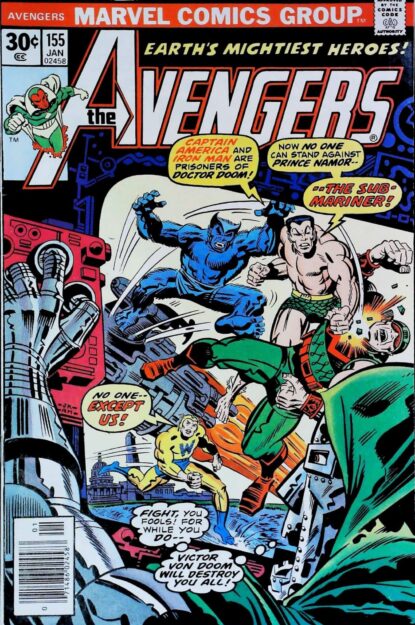 Couverture de AVENGERS (1963) #155 - par Al Milgrom - lecubeacomics.com