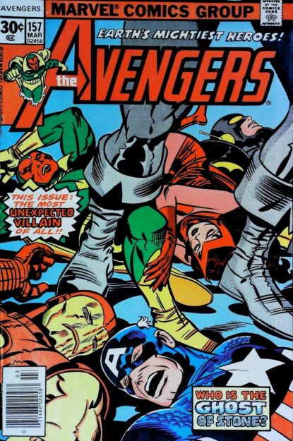 Couverture de AVENGERS (1963) #157 - par Jack Kirby - lecubeacomics.com