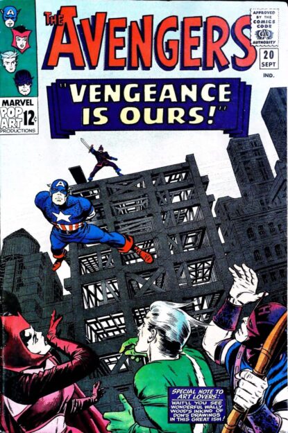 Couverture de AVENGERS (1963) #20 - par Jack Kirby - lecubeacomics.com