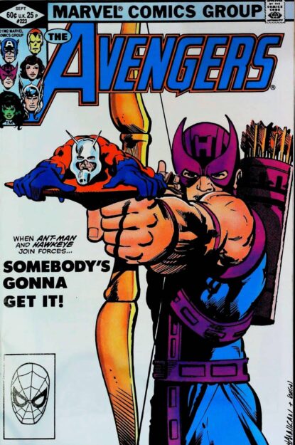Couverture de AVENGERS (1963) #223 - par Ed Hannigan - lecubeacomics.com
