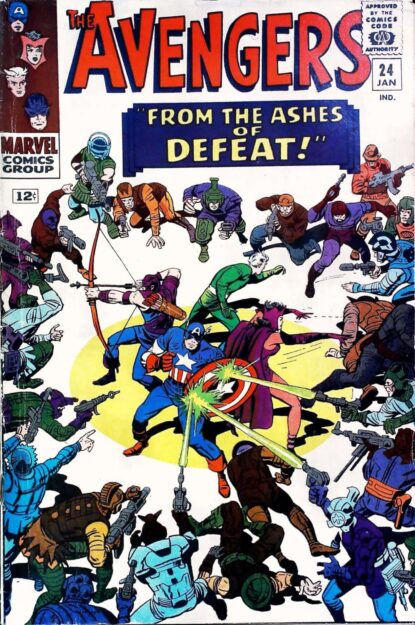 Couverture de AVENGERS (1963) #24 - par Dick Ayers - lecubeacomics.com