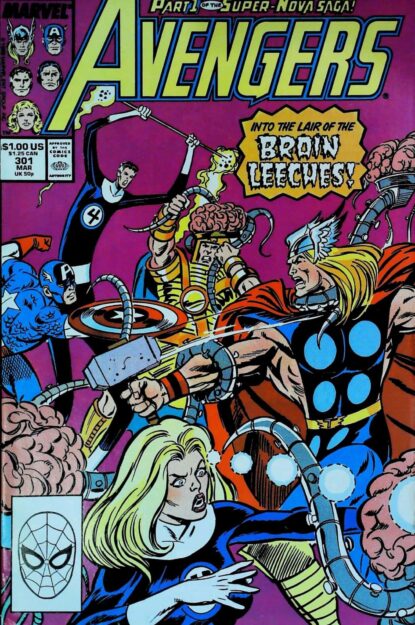 Couverture de AVENGERS (1963) #301 - par Bob Hall - lecubeacomics.com