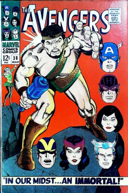Couverture de AVENGERS (1963) #38 - par Gil Kane - lecubeacomics.com