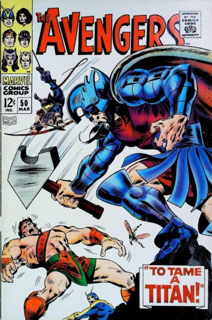 Couverture de AVENGERS (1963) #50 - par John Buscema - lecubeacomics.com