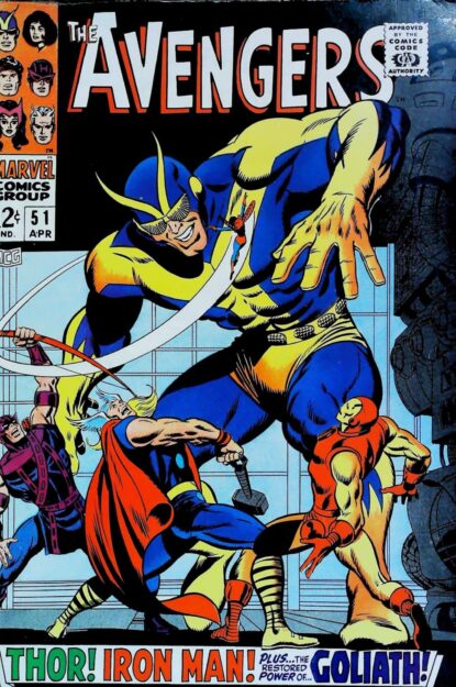 Couverture de AVENGERS (1963) #51 - par John Buscema - lecubeacomics.com