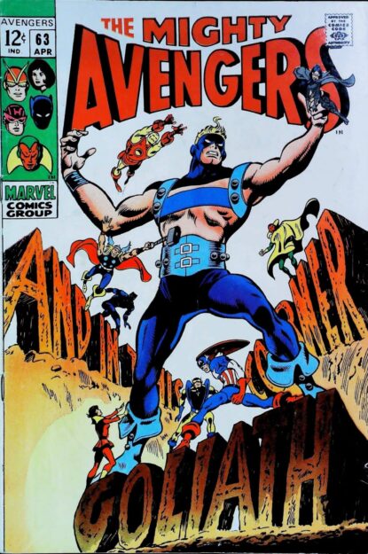 Couverture de AVENGERS (1963) #63 - par Gene Colan - lecubeacomics.com