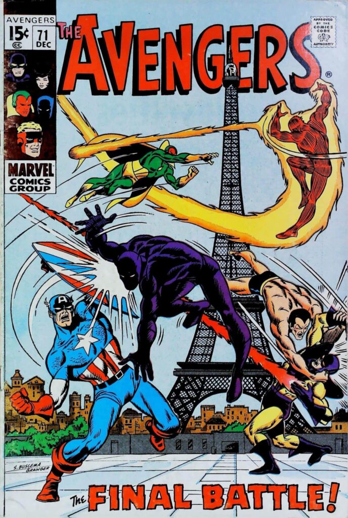 Avengers #71, vue de l'exemplaire