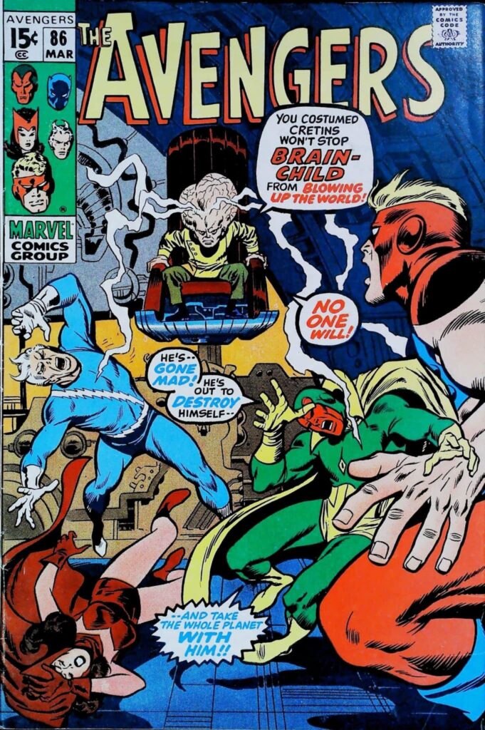 Avengers #86, vue de l'exemplaire
