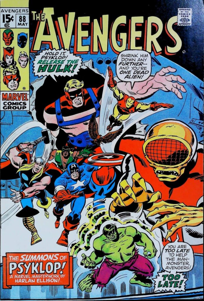 Avengers #88, vue de l'exemplaire