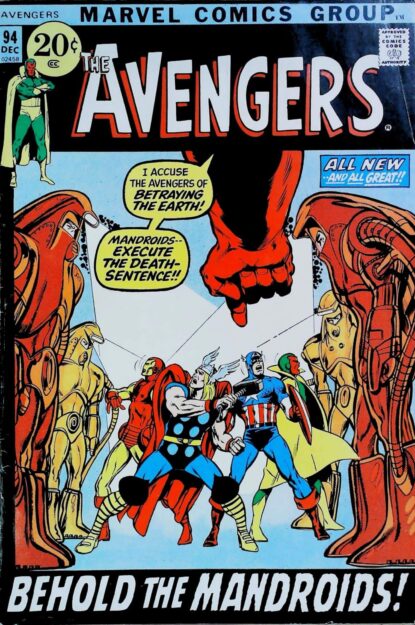 Couverture de AVENGERS (1963) #94 - par Neal Adams - lecubeacomics.com