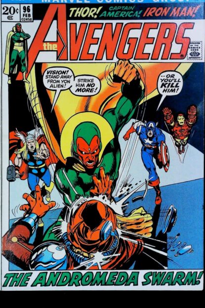 Couverture de AVENGERS (1963) #96 - par Neal Adams - lecubeacomics.com