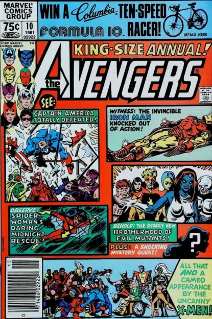 AVENGERS (1963) ANNUAL #10 - Marvel - lecubeacomics.com Couverture de AVENGERS (1963) ANNUAL #10 - par Allen Milgrom - lecubeacomics.com