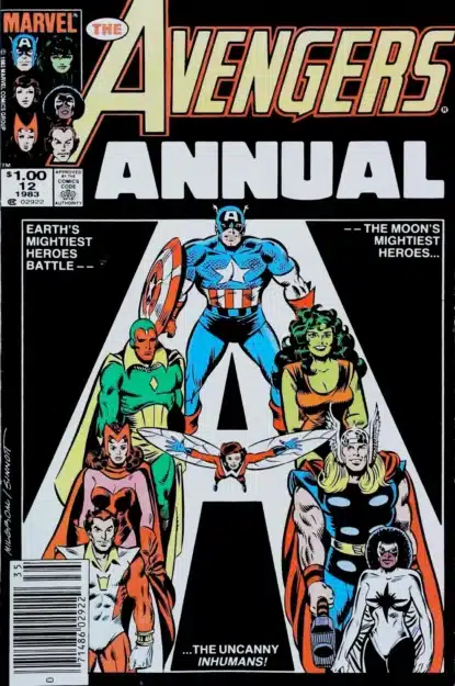 AVENGERS (1963) ANNUAL #12 - Marvel - lecubeacomics.com Couverture de AVENGERS (1963) ANNUAL #12 - par Allen Milgrom - lecubeacomics.com
