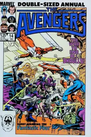 Couverture de AVENGERS (1963) ANNUAL #14 - par Kerry Gammill - lecubeacomics.com