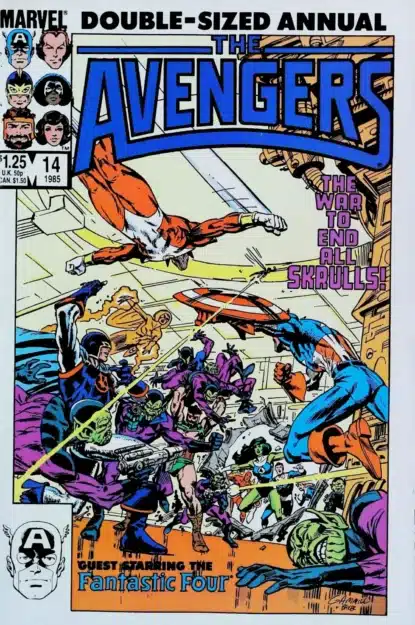 AVENGERS (1963) ANNUAL #14 - Marvel - lecubeacomics.com Couverture de AVENGERS (1963) ANNUAL #14 - par Kerry Gammill - lecubeacomics.com