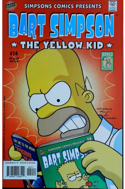 Couverture de BART SIMPSON (2000) #14 - par Bill Morrison - lecubeacomics.com