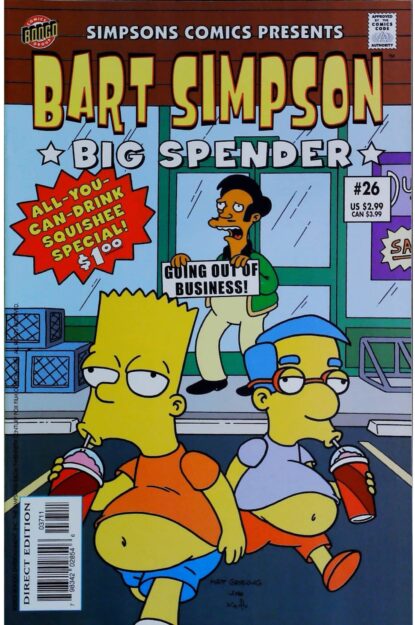 Couverture de BART SIMPSON (2000) #26 - par Jason Ho - lecubeacomics.com