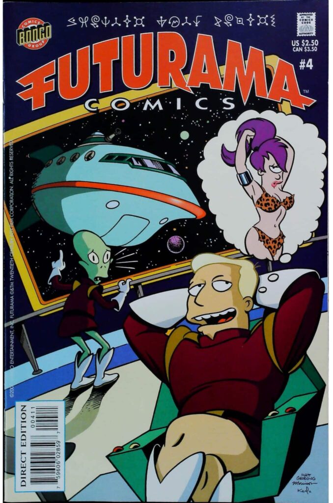 Futurama Comics #4, vue de l'exemplaire