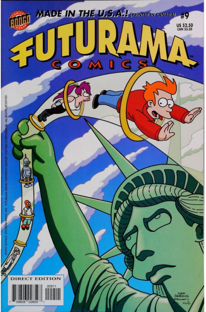 Futurama Comics #9, vue de l'exemplaire