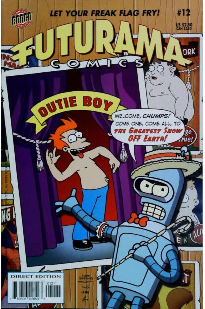 Couverture de FUTURAMA COMICS (2000) #12 - par Bill Morrison - lecubeacomics.com