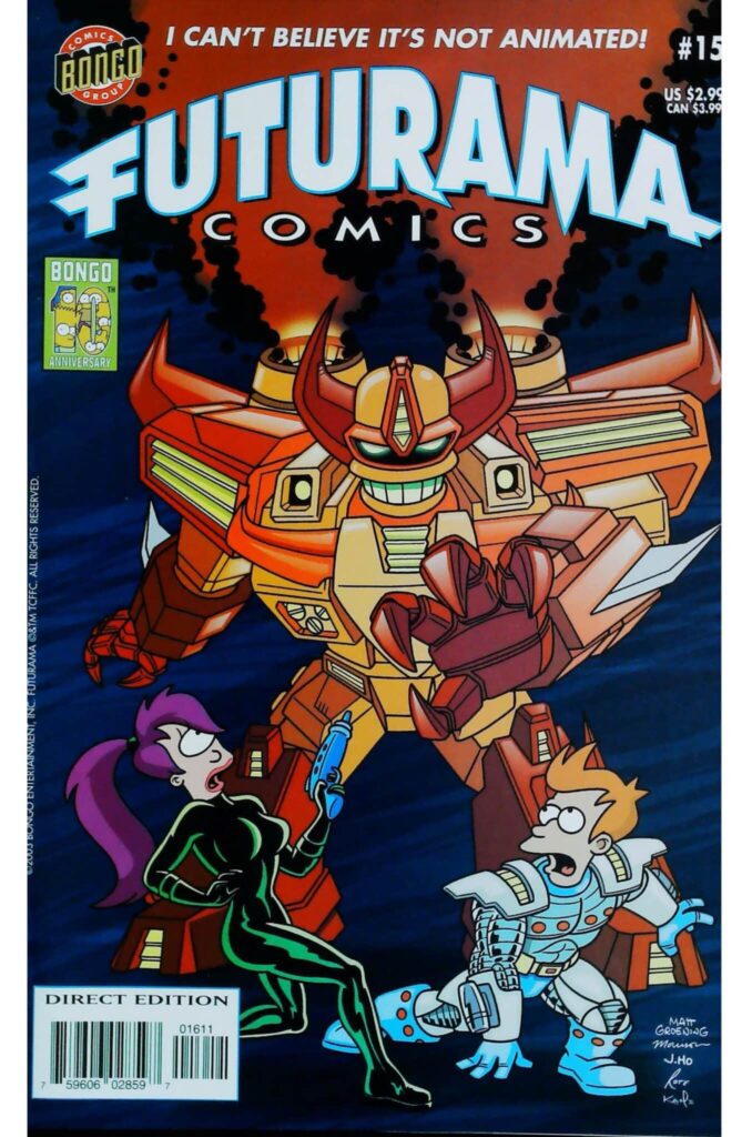 Futurama Comics #15, vue de l'exemplaire
