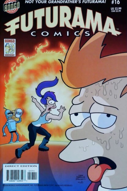 Couverture de FUTURAMA COMICS (2000) #16 - par Bill Morrison - lecubeacomics.com