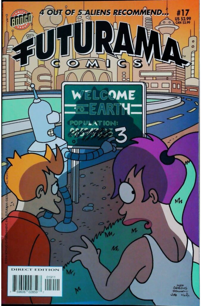 Futurama Comics #17, vue de l'exemplaire