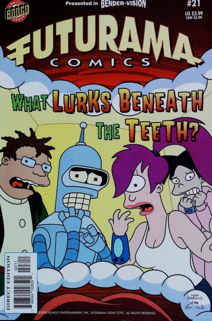 Futurama Comics #21, vue de l'exemplaire