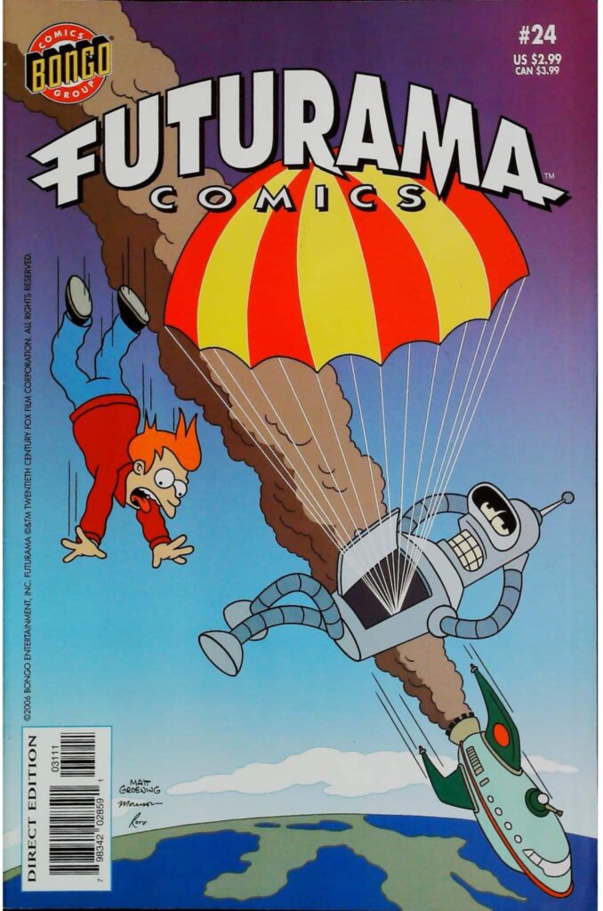 Futurama Comics #24, vue de l'exemplaire
