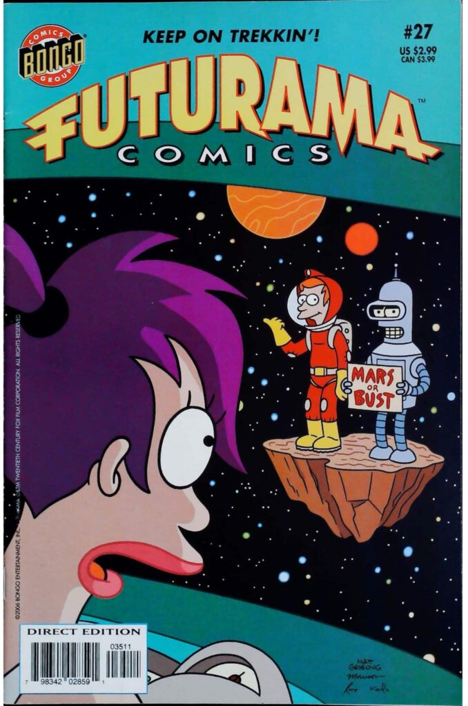 Futurama Comics #27, vue de l'exemplaire