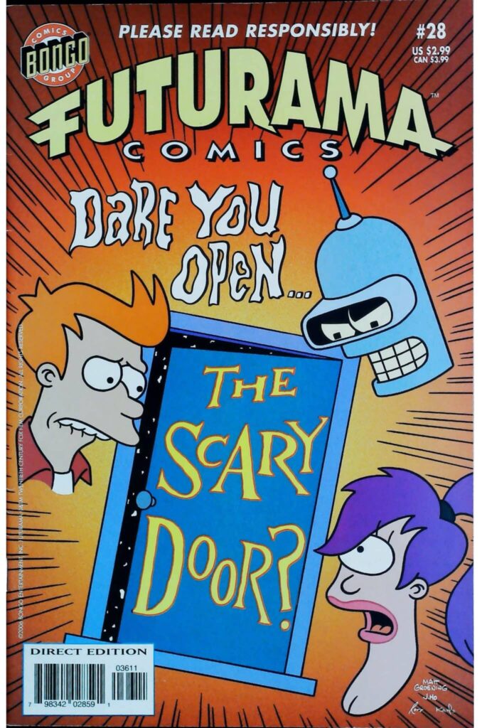 Futurama Comics #28, vue de l'exemplaire