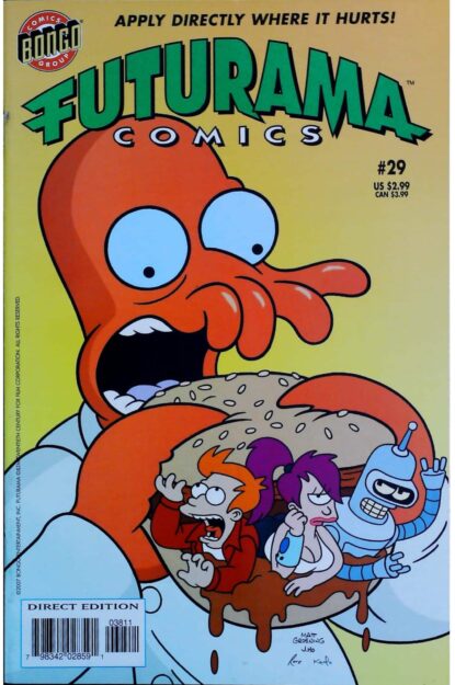 Couverture de FUTURAMA COMICS (2000) #29 - par Jason Ho - lecubeacomics.com
