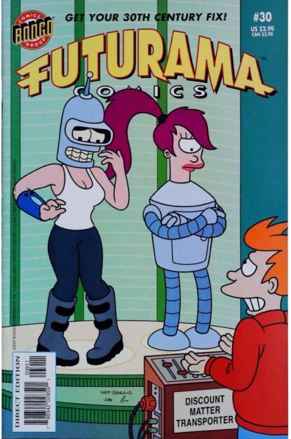 Couverture de FUTURAMA COMICS (2000) #30 - par Jason Ho - lecubeacomics.com
